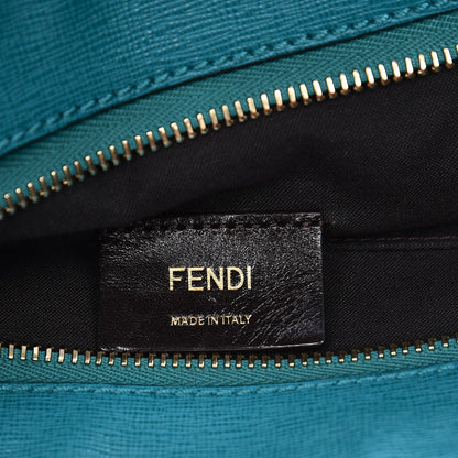 Fendi Pequin Vitello Elite 2Jours Bucket Bag Tobacco Jungle 6 of 10