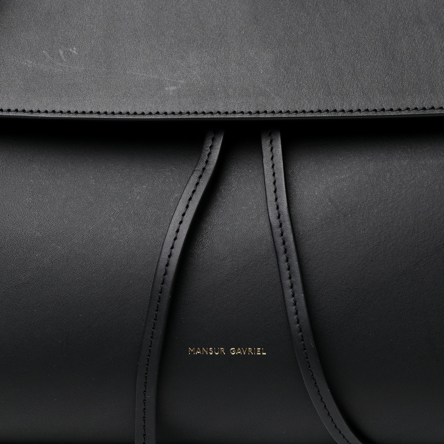 Mansur Gavriel Calfskin Lady Bag Black Flamma 9 of 9