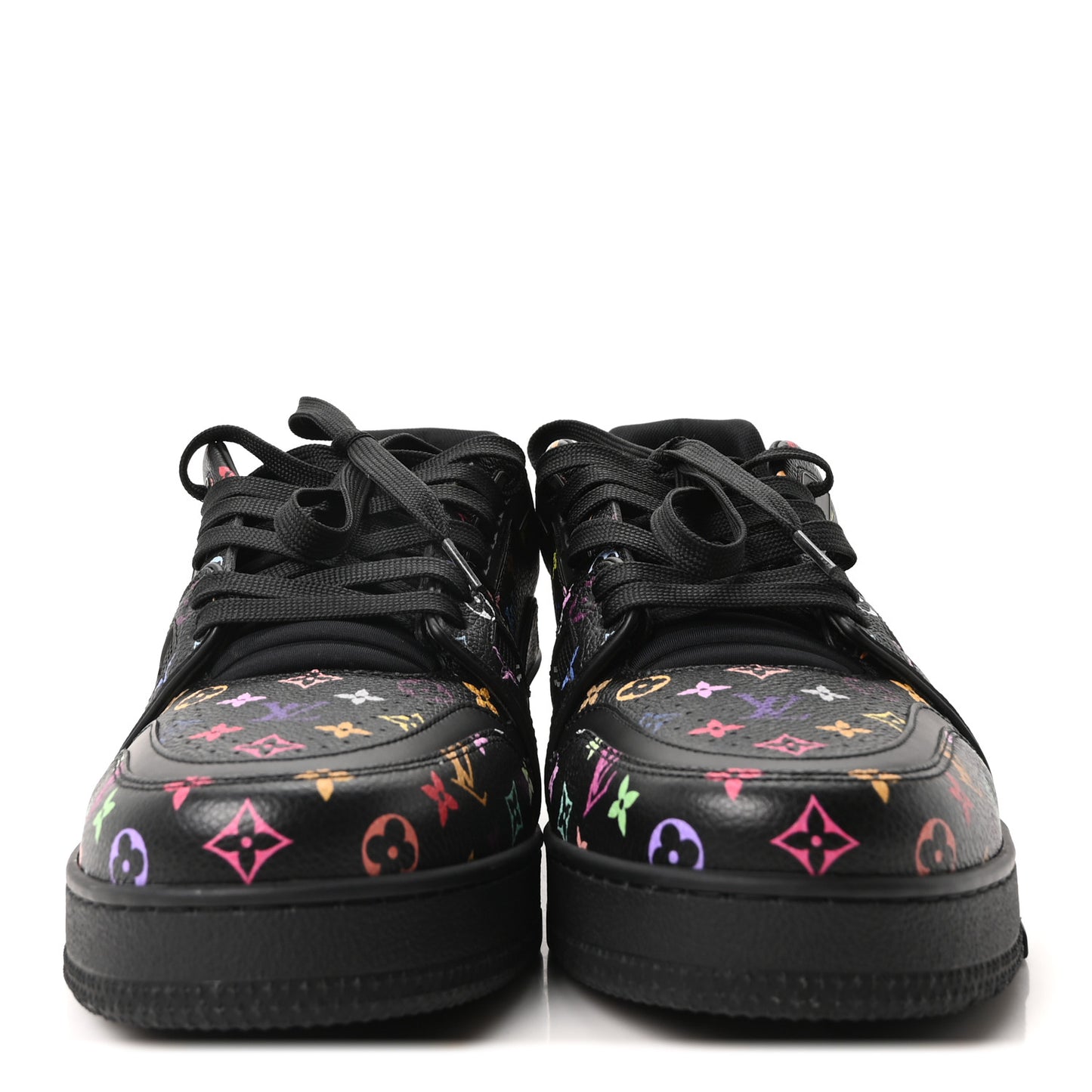 LV X TM Calfskin Monogram Multicolor LV Trainer Sneakers 8 Black