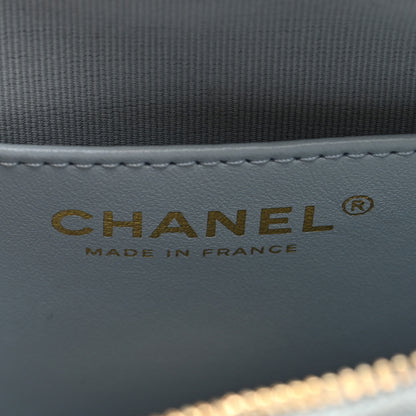 Chanel Lambskin Quilted Large CC In Love Heart Bag Light Blue 5 of 8