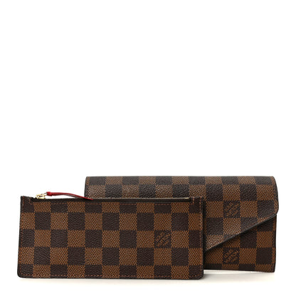 Louis Vuitton Damier Ebene Josephine Wallet Red 3 of 15