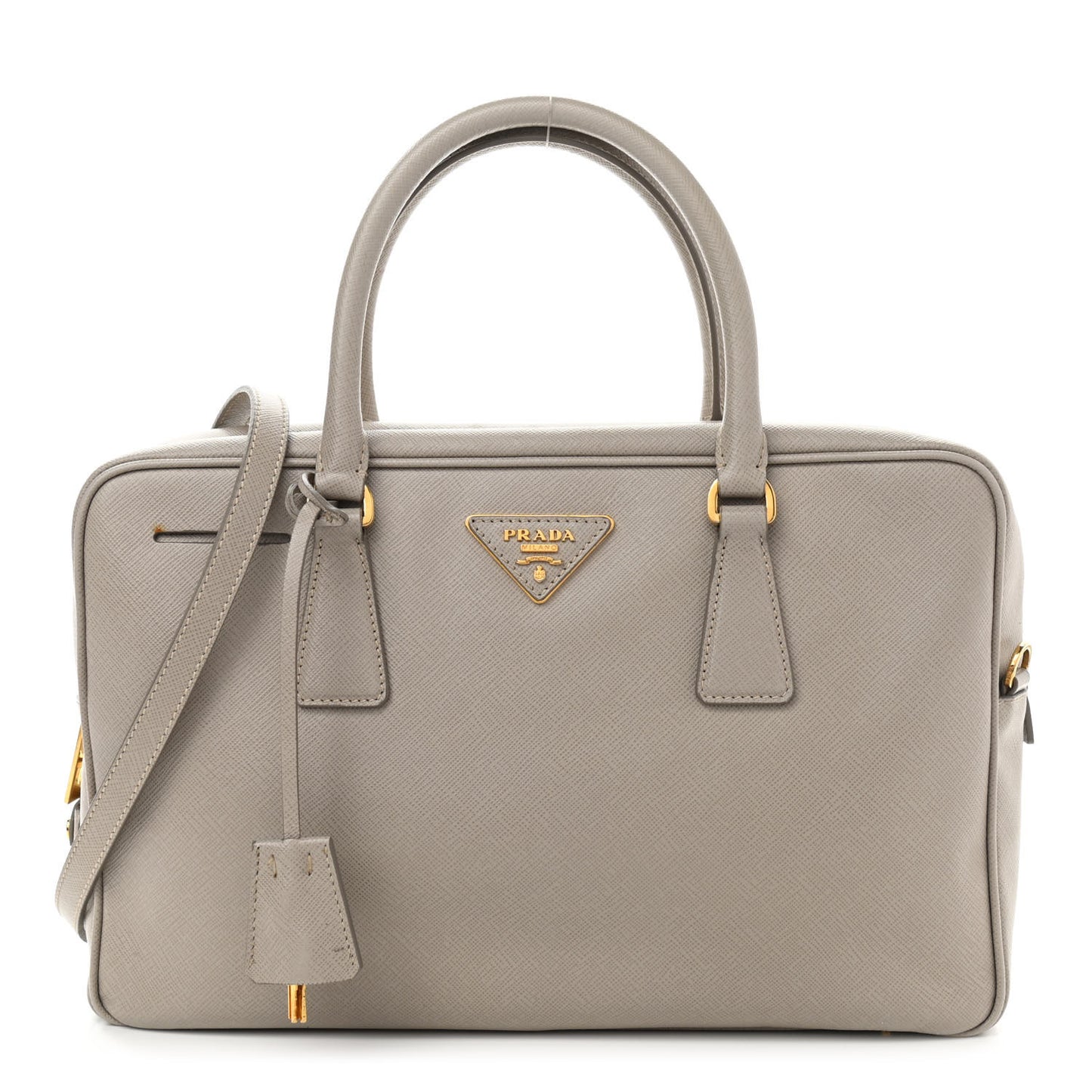 Saffiano Lux Bowler Pomice