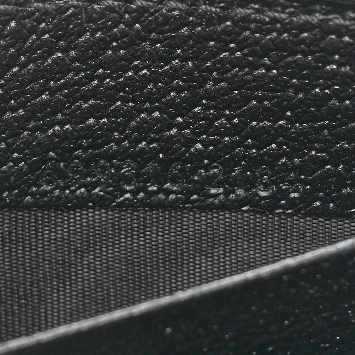 Canvas Monogram Jumbo GG Textured Dollar Calfskin Continental Wallet Black