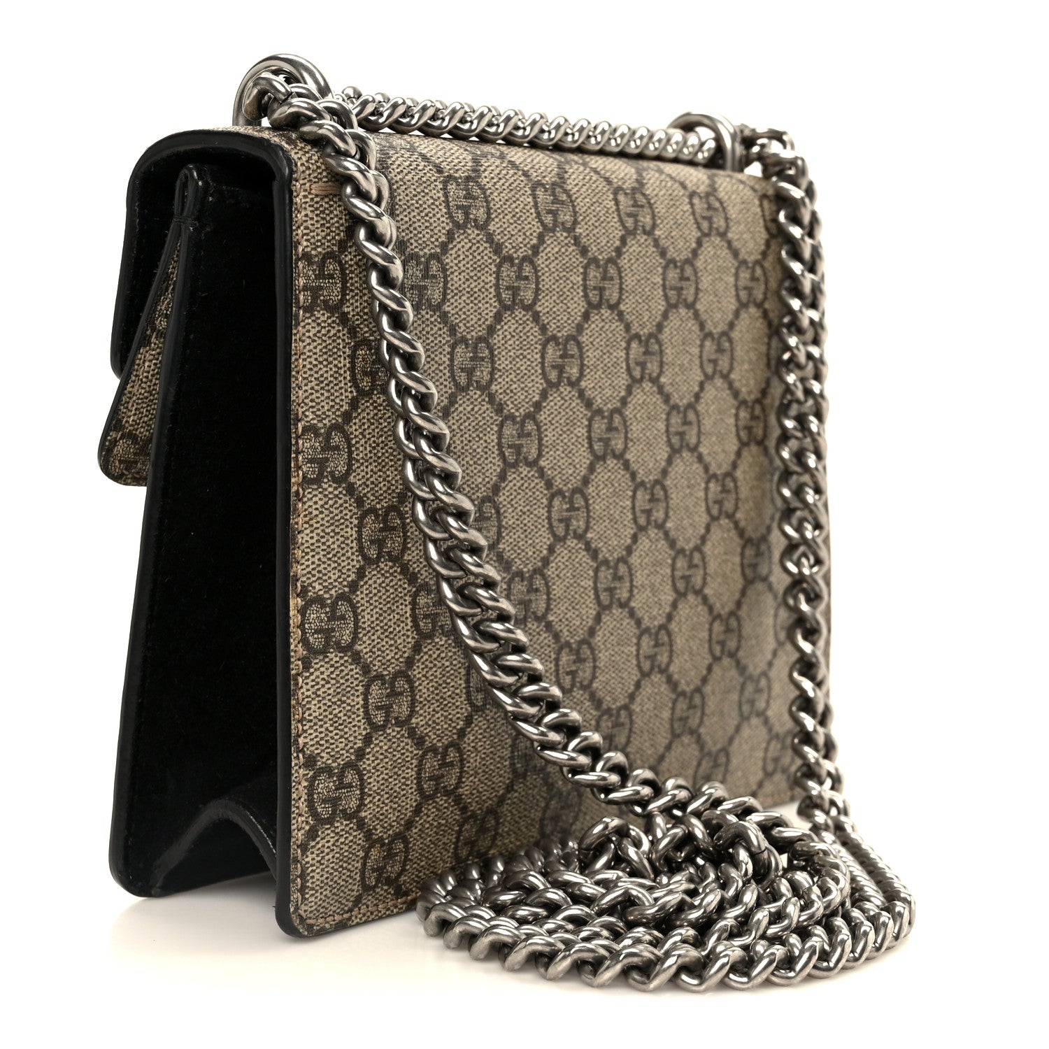 Gucci GG Supreme Monogram Mini Dionysus Shoulder Bag Black 3 of 10