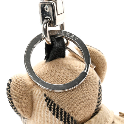 Burberry Cashmere Thomas Trench Teddy Bear Keychain Charm Camel 4 of 7