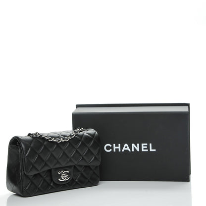 Chanel Lambskin Quilted Mini Rectangular Flap Black 8 of 8