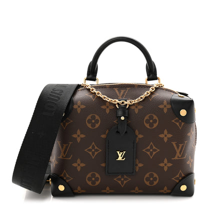 Louis Vuitton Monogram Petite Malle Souple Black 1 of 10