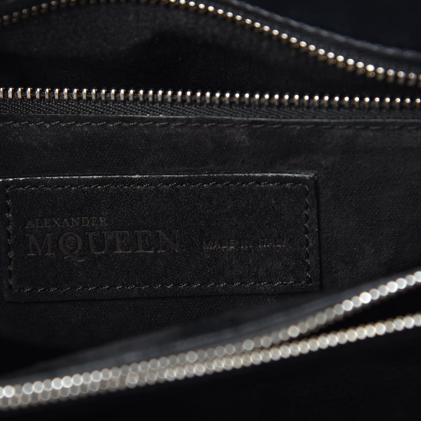 Calfskin Chain Flower Satchel Black