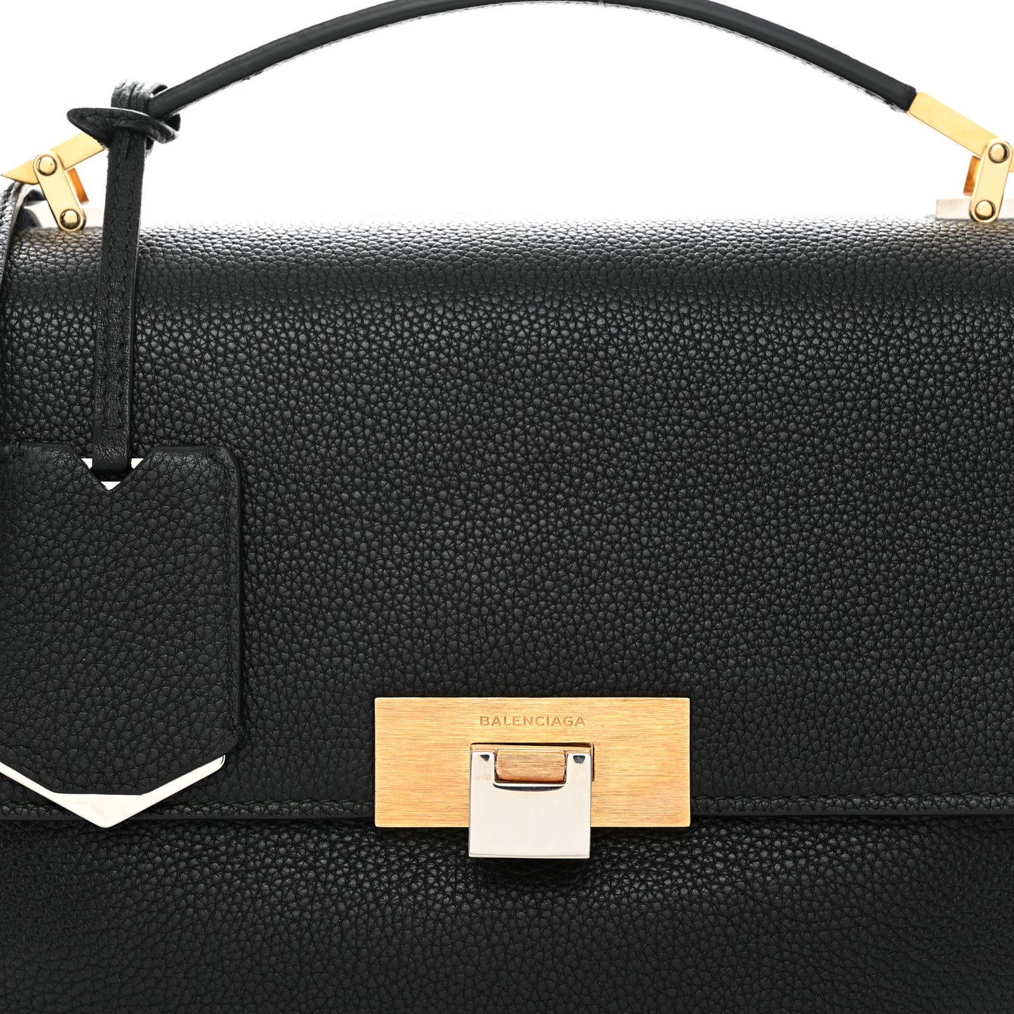 Grained Calfskin Le Dix Small Soft Cartable Black