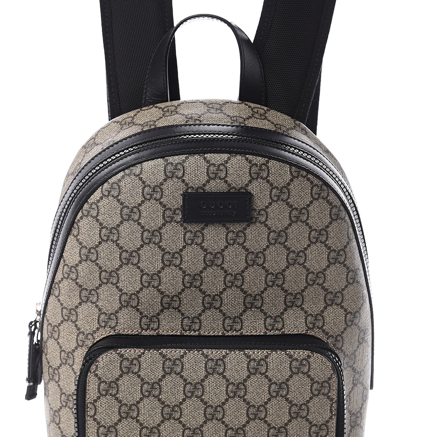 GG Supreme Monogram Small Eden Day Backpack Black