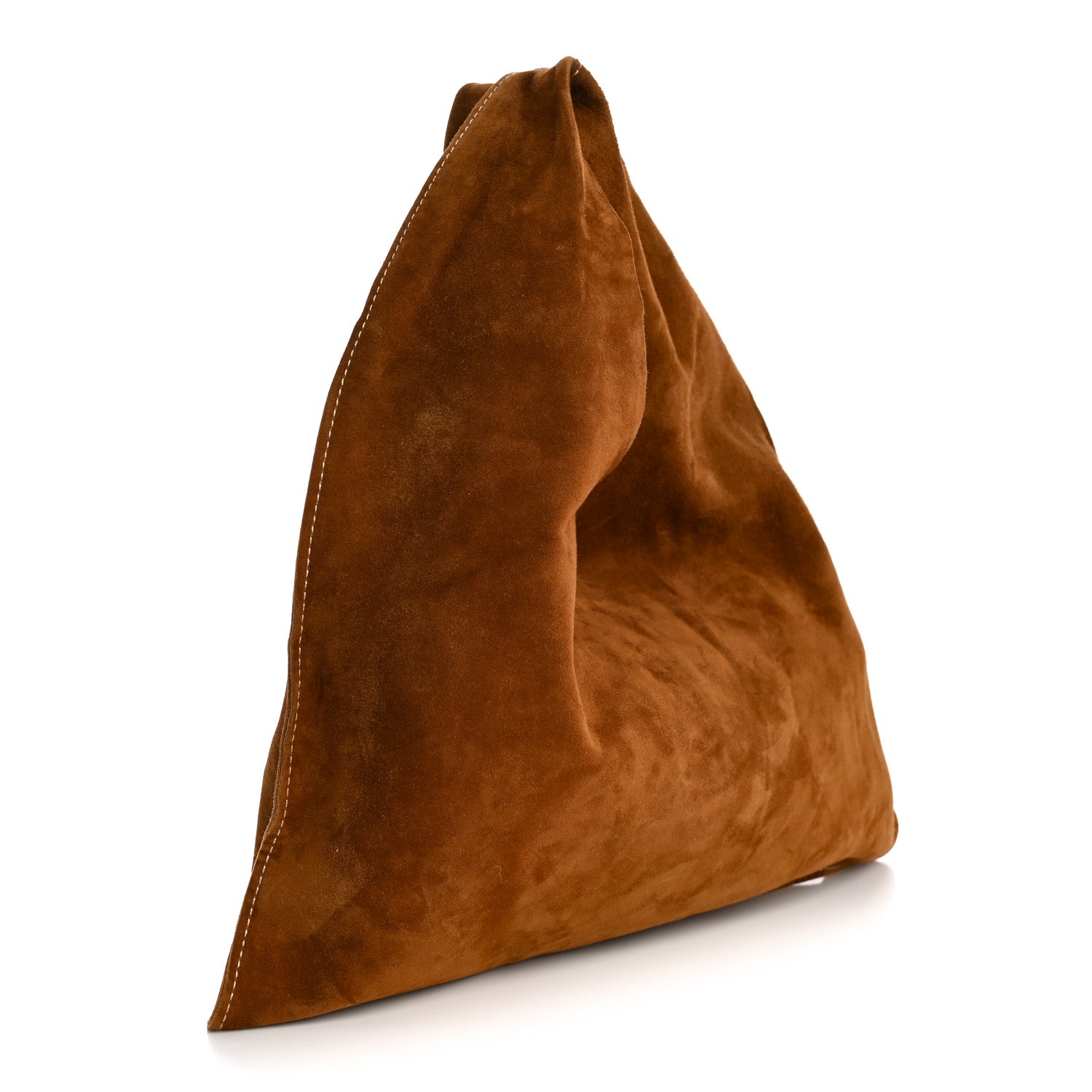 The Row Suede Small Bindle Bag Bistre Ecru 3 of 9