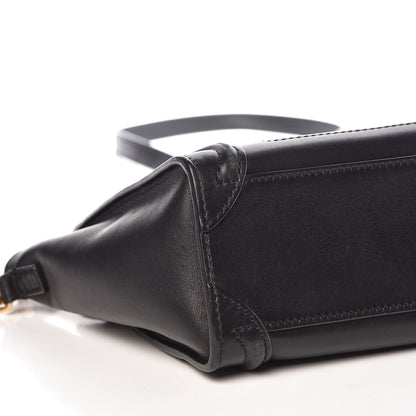 Celine Smooth Calfskin Nano Luggage Black 11 of 13