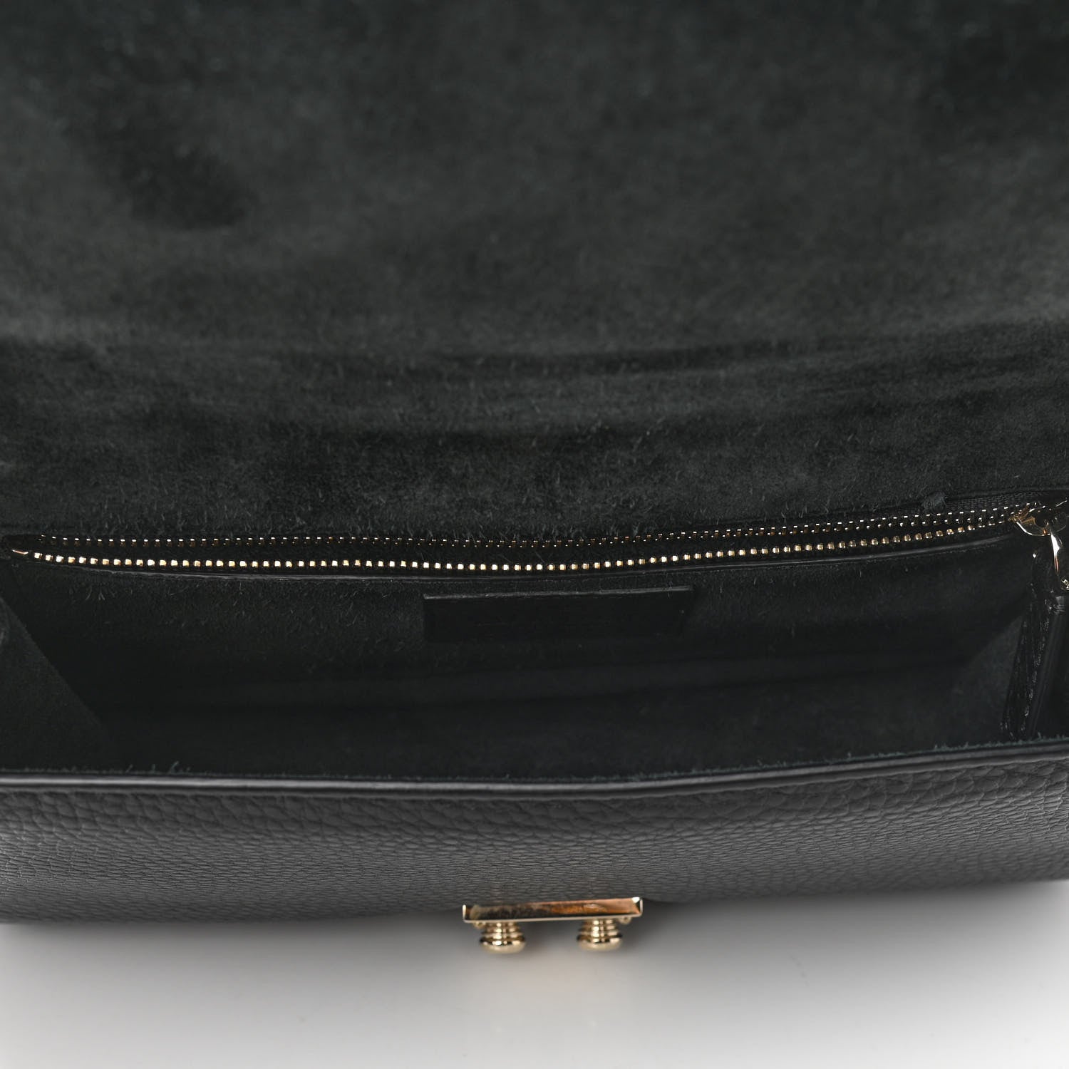 Valentino Garavani Pebbled Calfskin Medium Glam Lock Rockstud Flap Black 5 of 10
