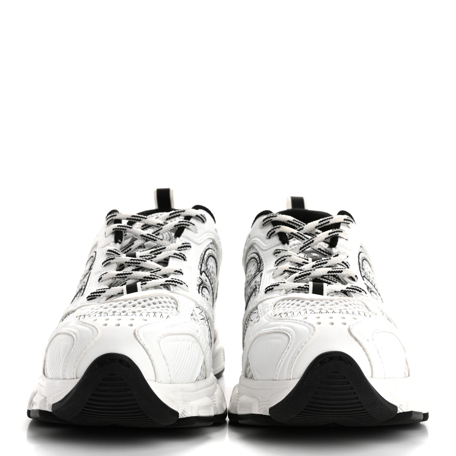 Christian Dior Technical Mesh Dior Chrono Sneakers 37 White Black 3 of 10