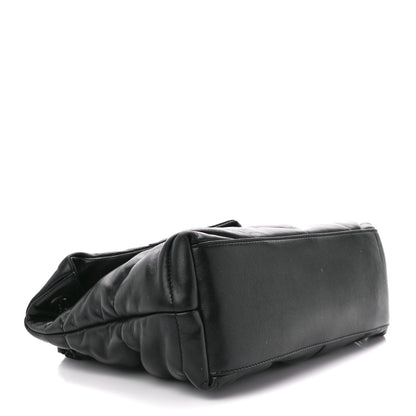 Saint Laurent Lambskin Quilted Monogram Monochrome Small Loulou Puffer Chain Satchel Black 4 of 15