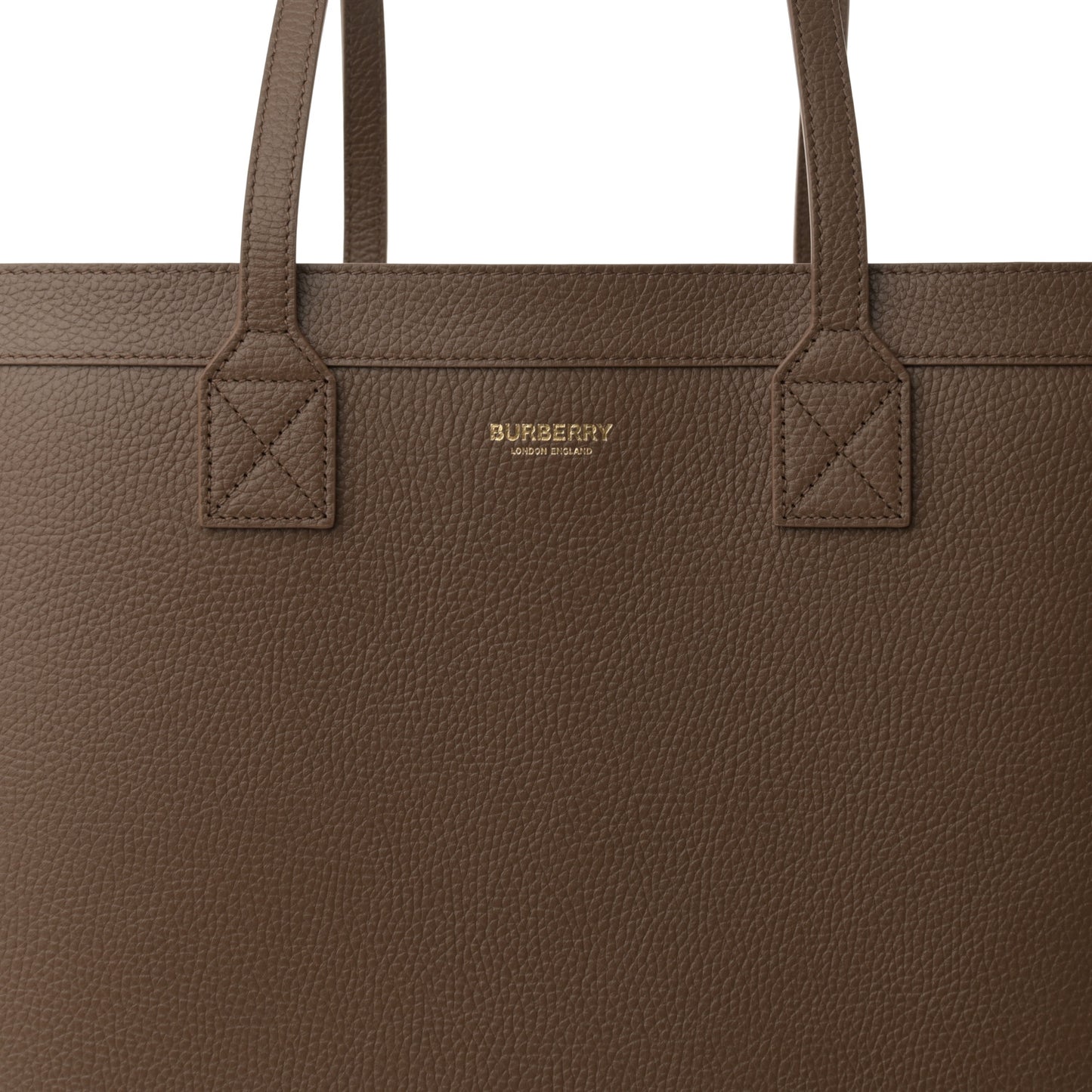 Grainy Calfskin Medium London Tote Bag Earth