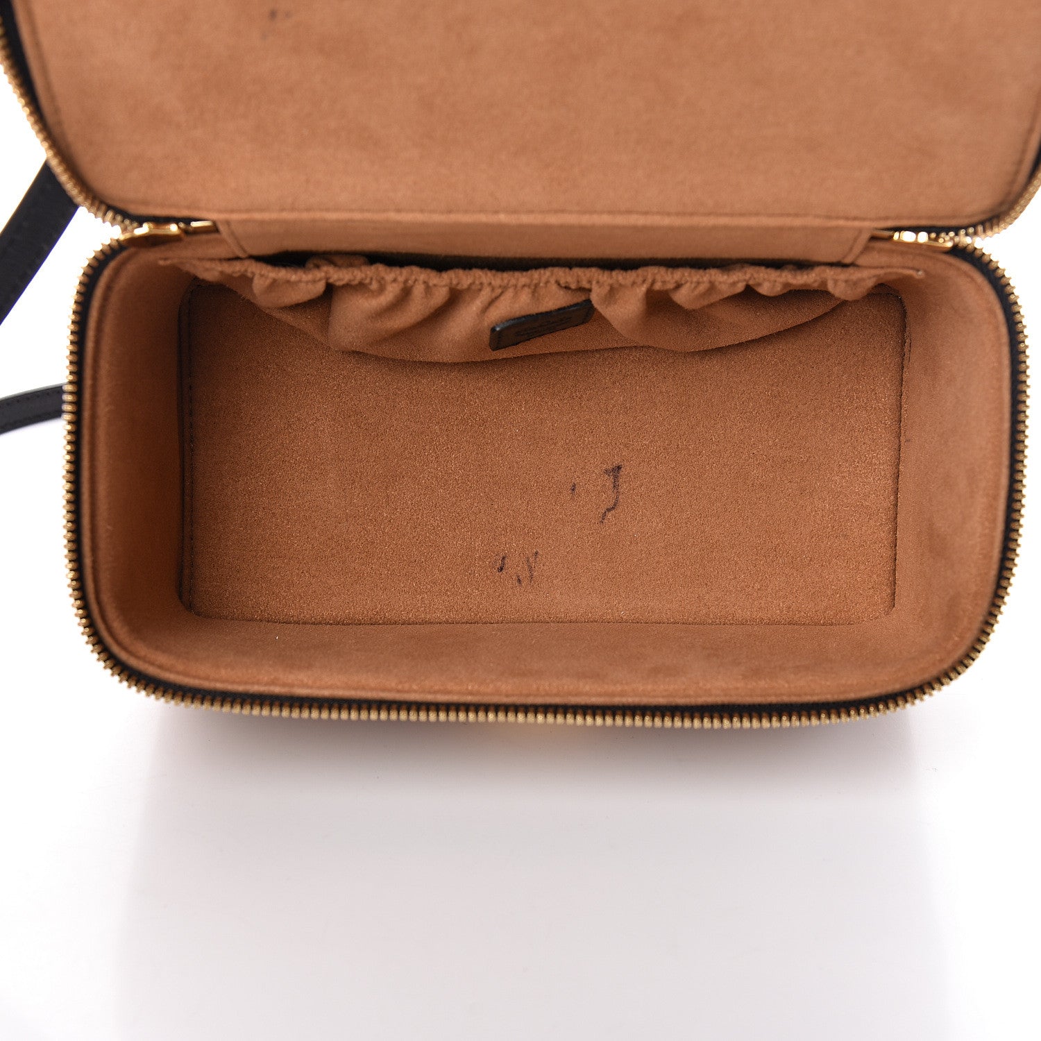 MCM Visetos Vanity Case Cognac Black 5 of 12