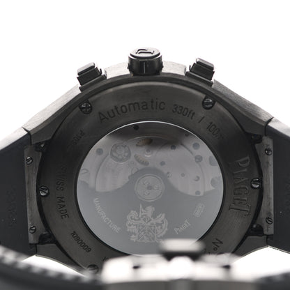 Piaget Stainless Steel DLC Titanium 45mm Polo FortyFive Flyback Chronograph Automatic Watch Black 4 of 4