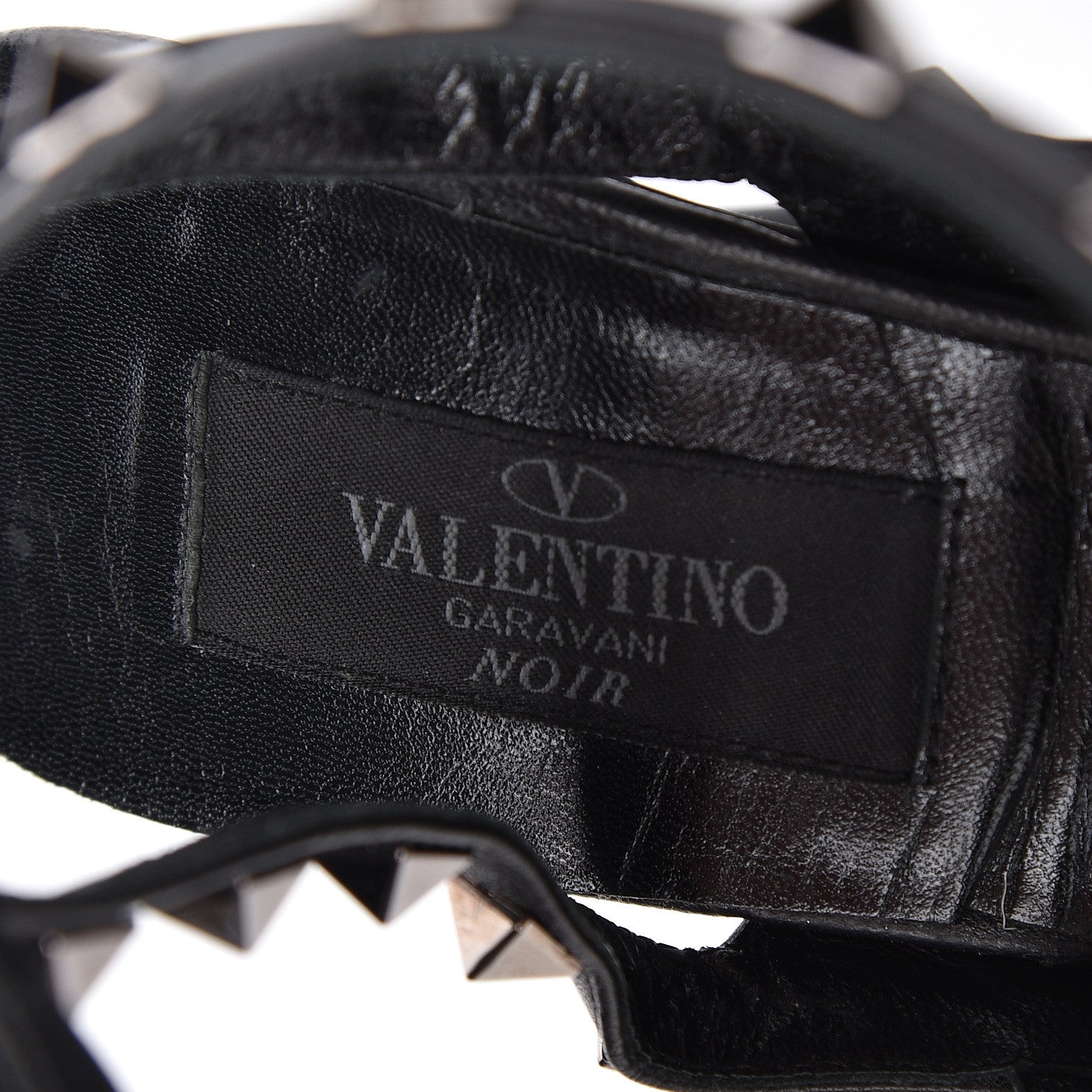 Valentino Garavani Nappa Rockstud Ankle Strap Pumps 38 Black 8 of 13