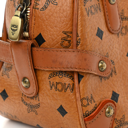 MCM Visetos Satchel Cognac 9 of 10