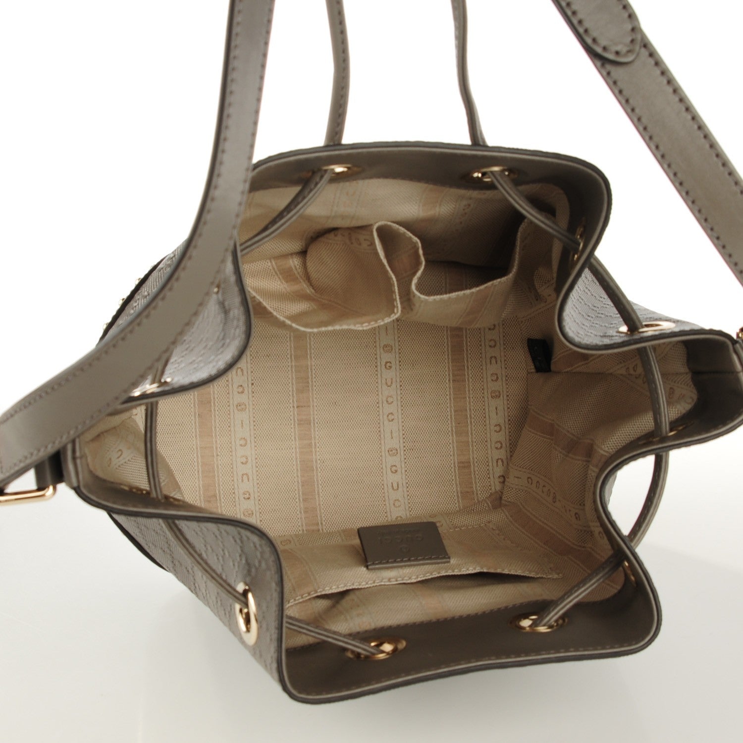 Gucci Bright Diamante Studded Small Bucket Bag Loess 4 of 6