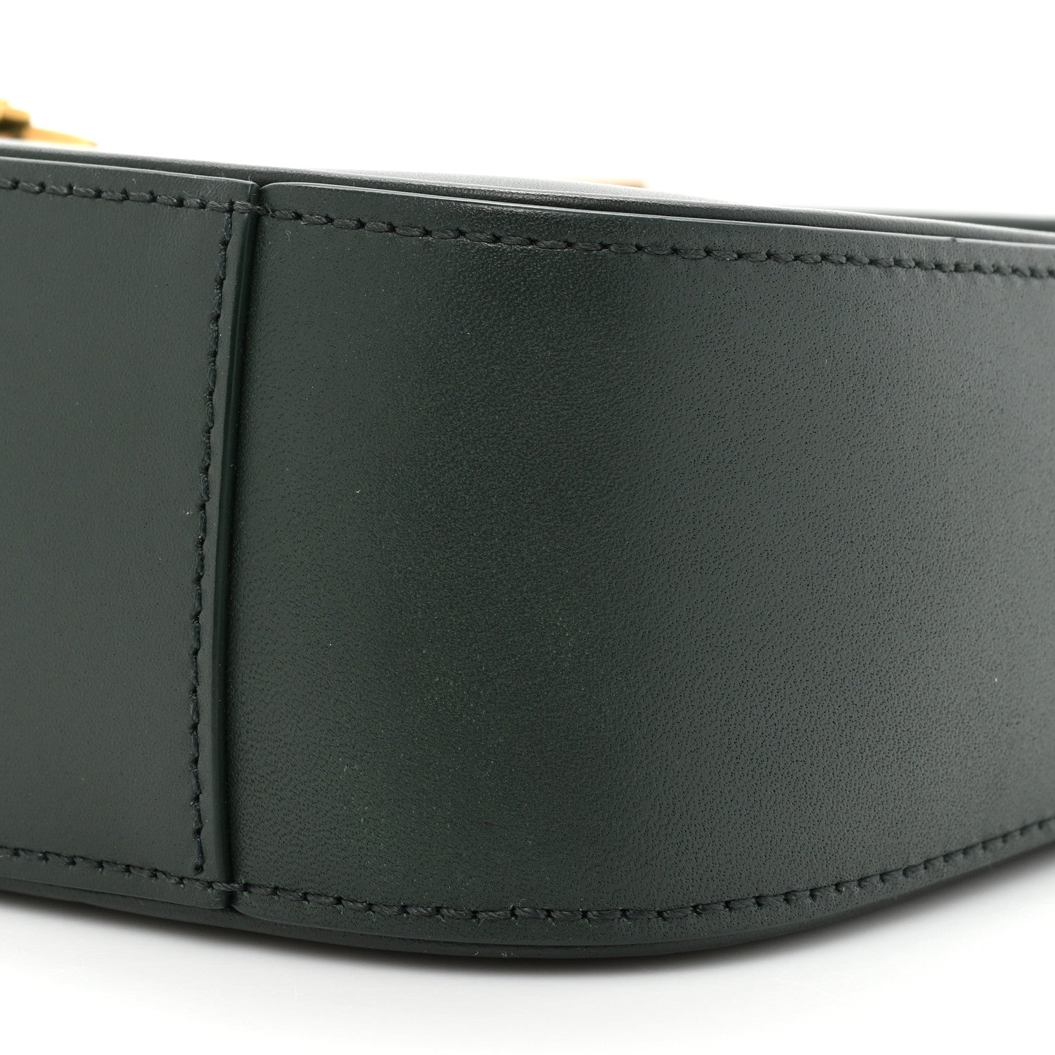 Saint Laurent Smooth Calfskin Le 5 A 7 Hobo Vert Fonce 10 of 13