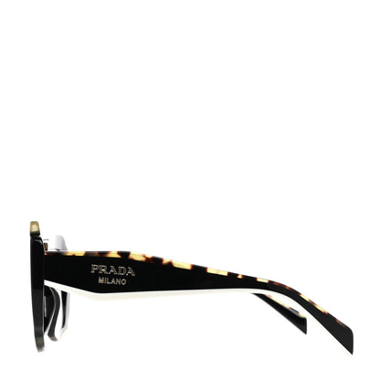 Prada Acetate Square Sunglasses SPR 16Y Black Havana 3 of 7