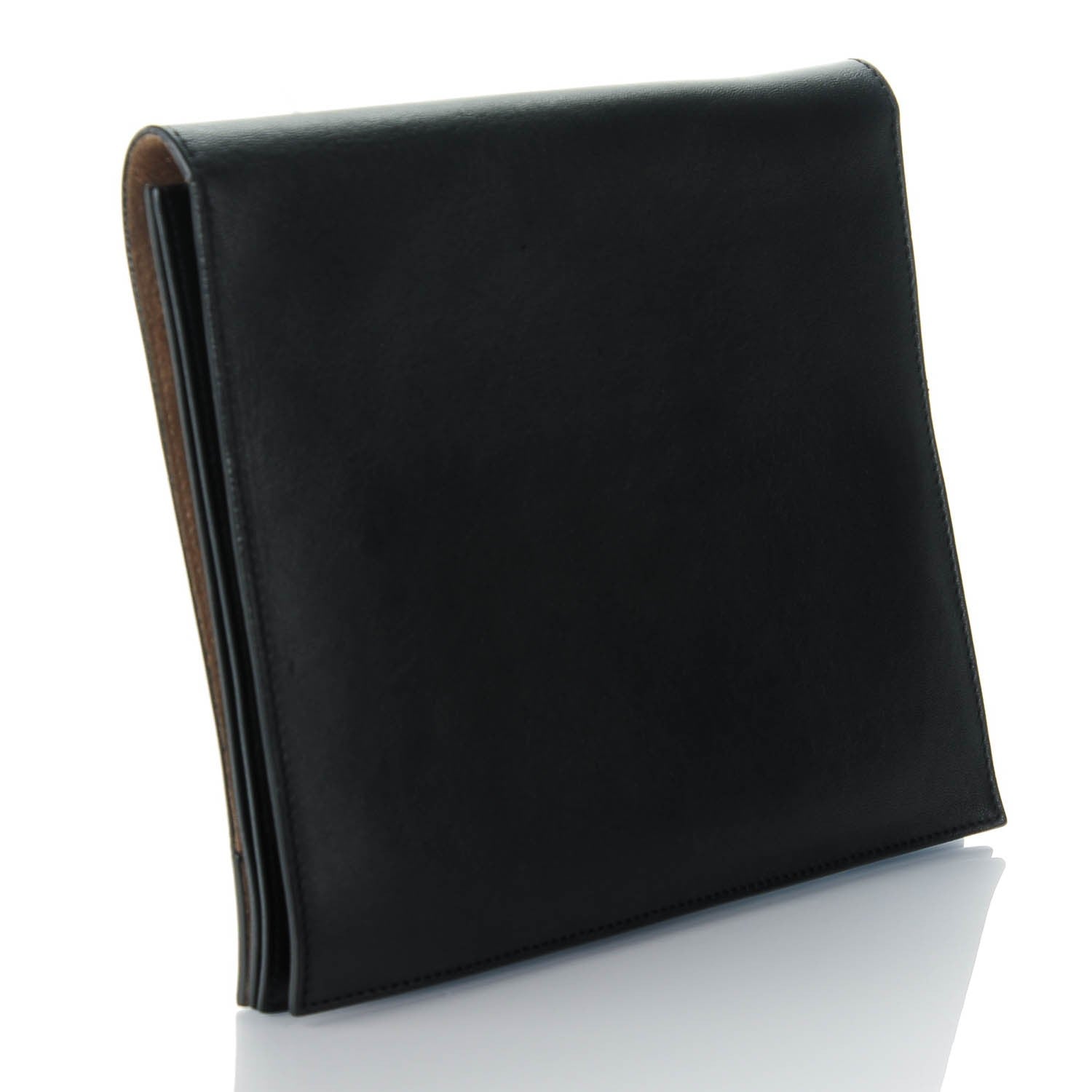 Celine Smooth Lambskin iPad Folio Clutch Black 3 of 9