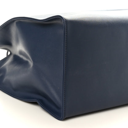 Telfar Vegan Leather Large Shopping Bag Navy 7 of 8