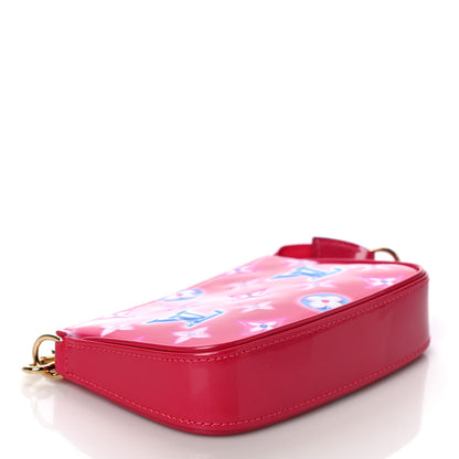 Louis Vuitton Vernis Valentine Mini Pochette Accessories Fuchsia Neon 4 of 10