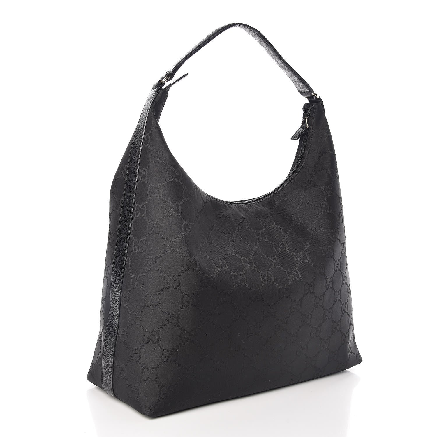 Gucci Nylon Monogram Large Hobo Black 3 of 8