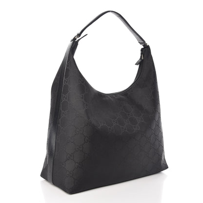 Gucci Nylon Monogram Large Hobo Black 3 of 8