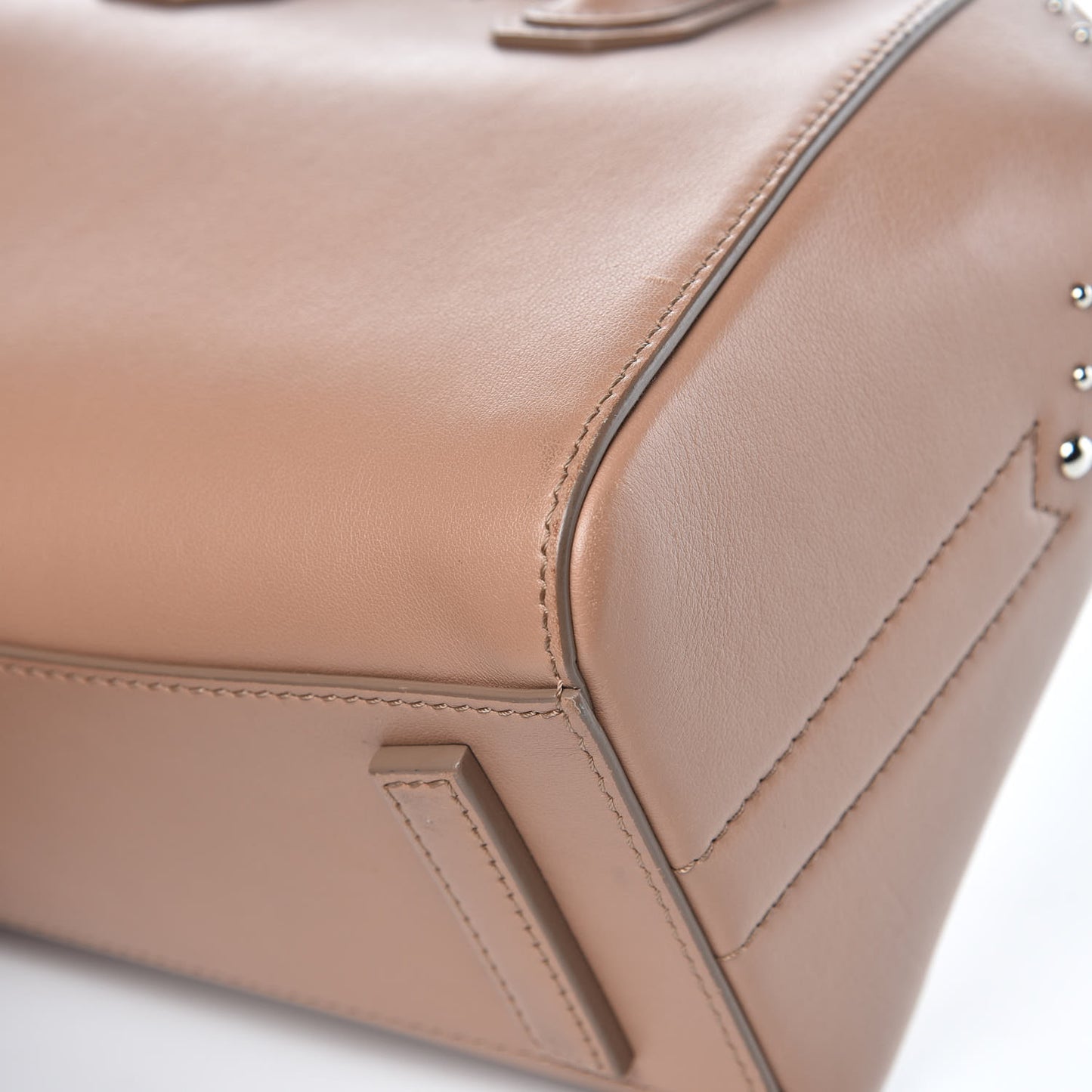 Smooth Calfskin Mini Studded Antigona Old Pink