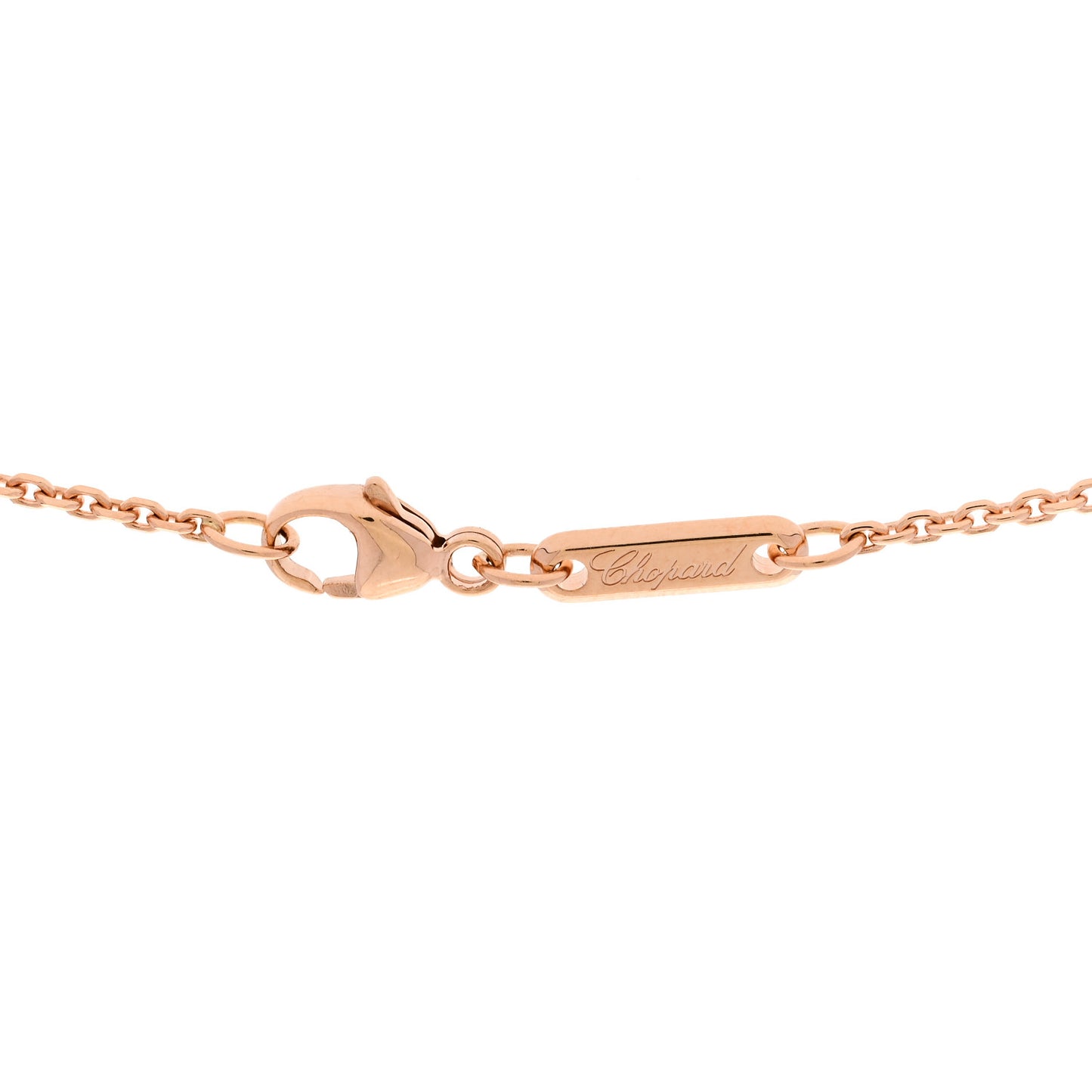 18K Rose Gold Diamond Happy Diamonds Icon Heart Pendant Necklace