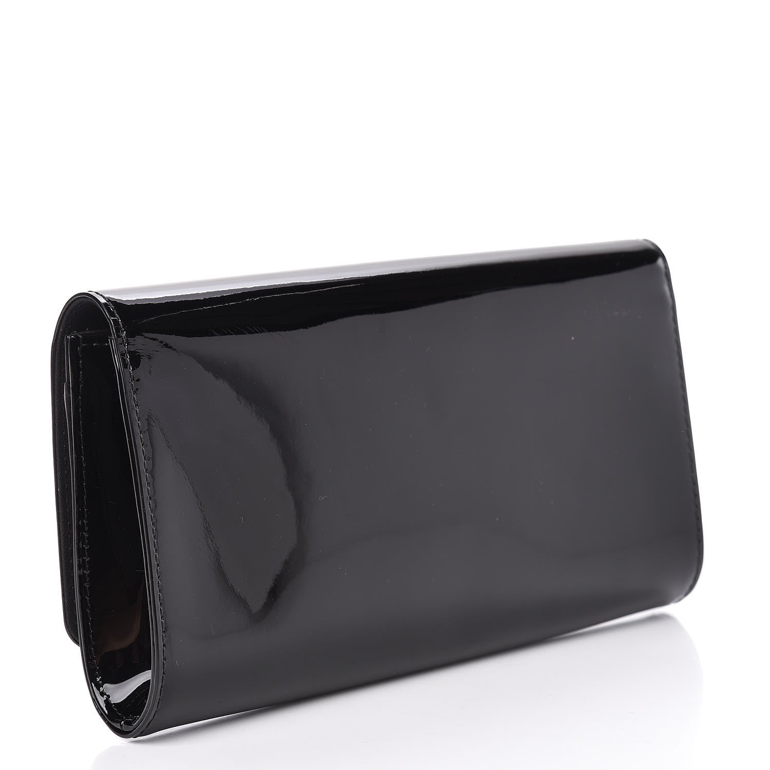 Louis Vuitton Patent Louise Clutch Black 3 of 9