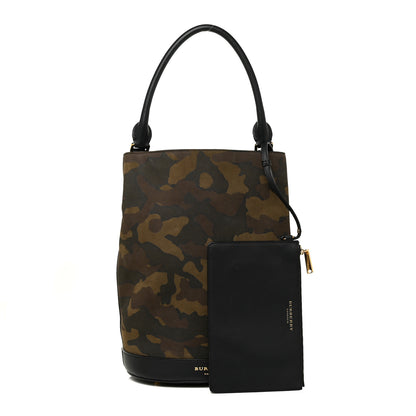 Burberry Calfskin Suede Camouflage Hobo Bag Multicolor 1 of 21
