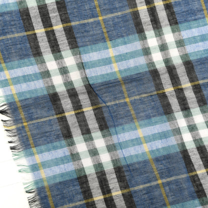 Burberry Modal Wool Vintage Check Square Scarf Blue 2 of 4