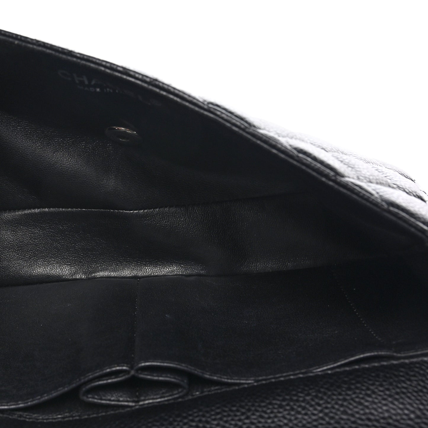 Caviar Quilted East West Flap Black