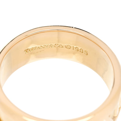 Tiffany 18K Yellow Gold 7mm Atlas Band Ring 51 5.75 4 of 5