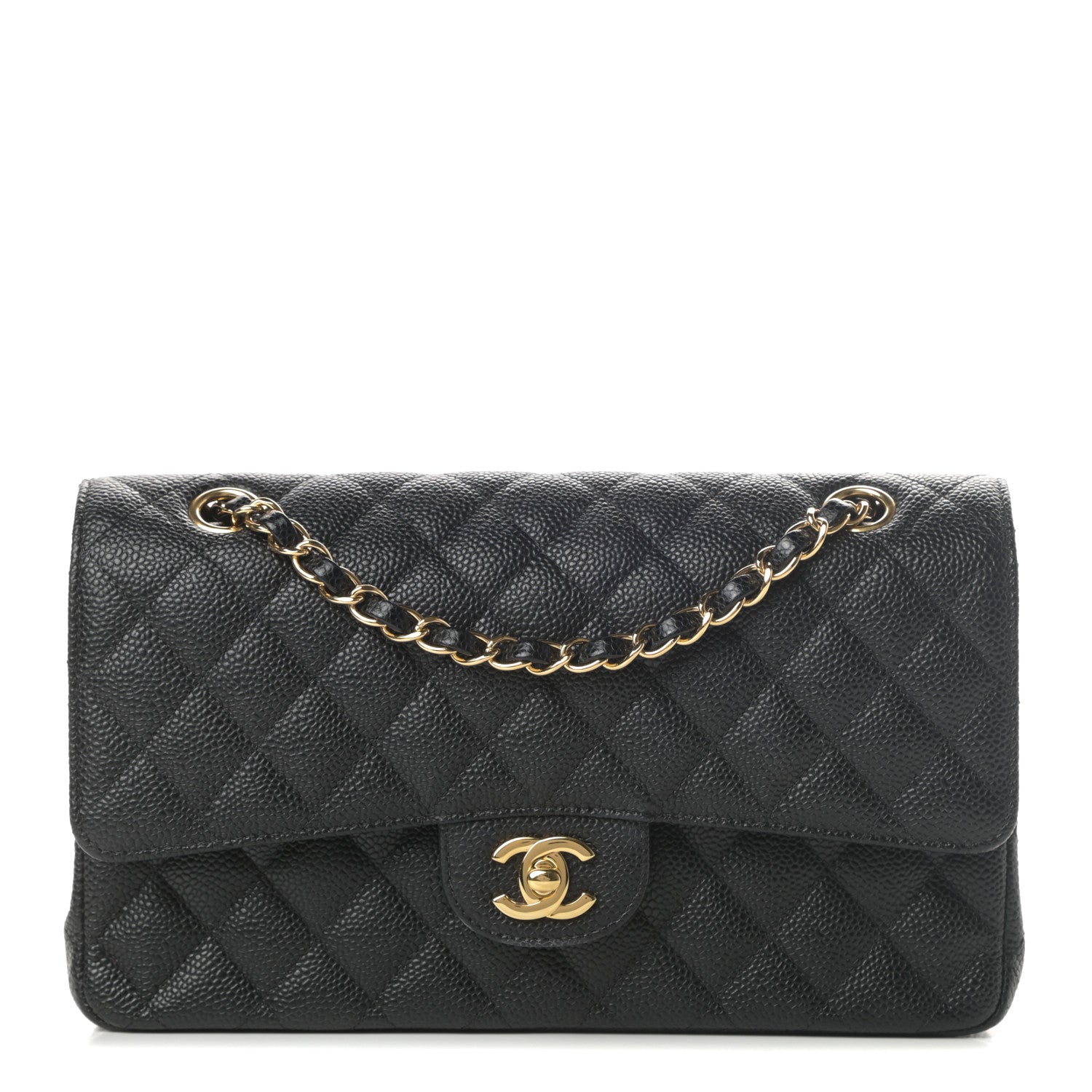 Chanel Caviar Quilted Medium Double Flap Black 1 of 13