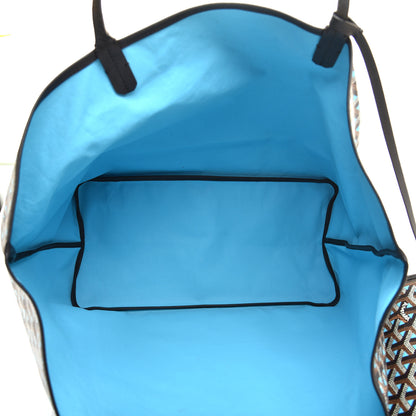 Goyard Goyardine Saint Louis Claire Voie GM Black Blue 5 of 8