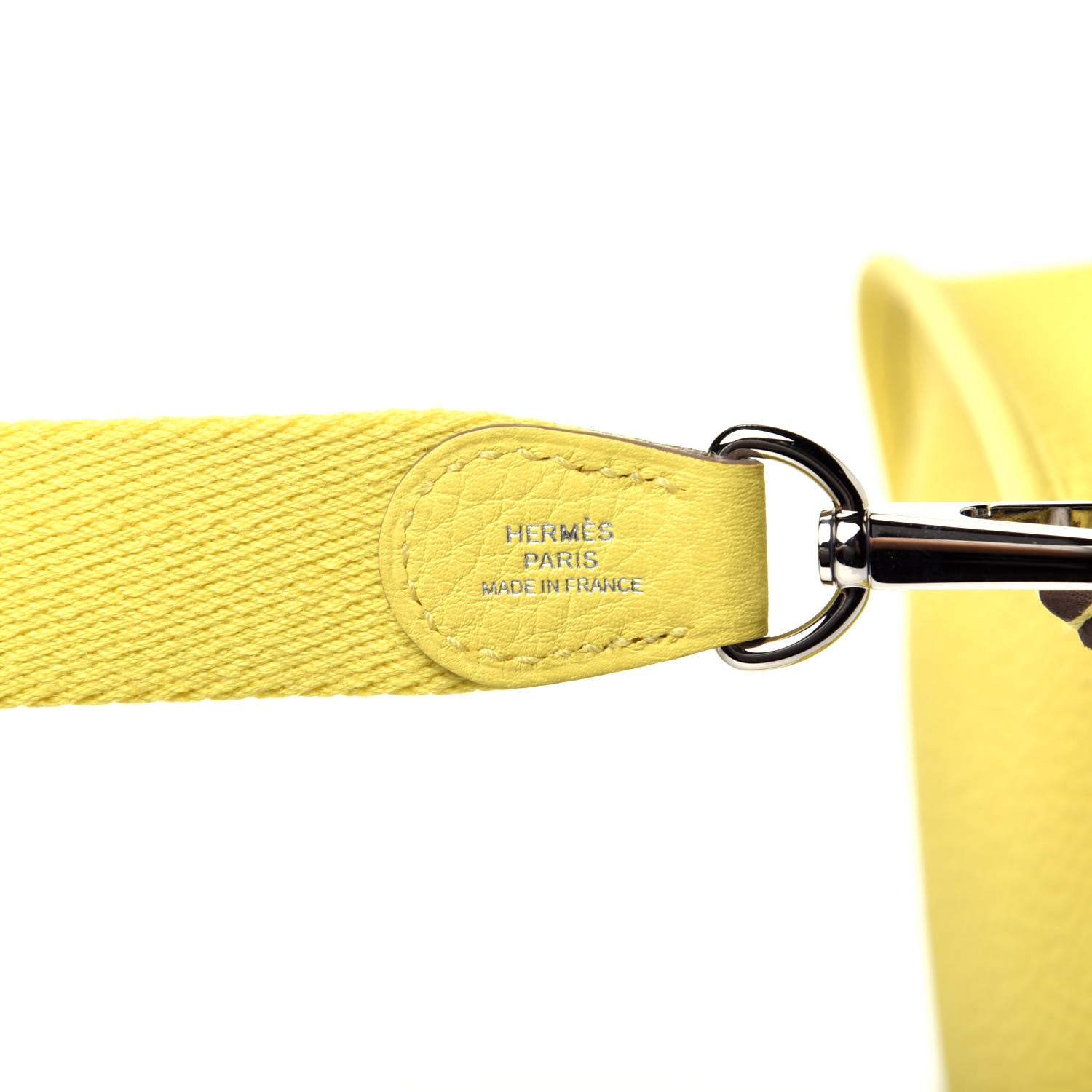 Hermes Taurillon Clemence Evelyne TPM Lime 6 of 8