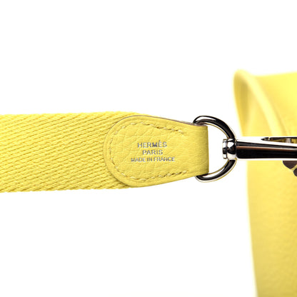 Hermes Taurillon Clemence Evelyne TPM Lime 6 of 8