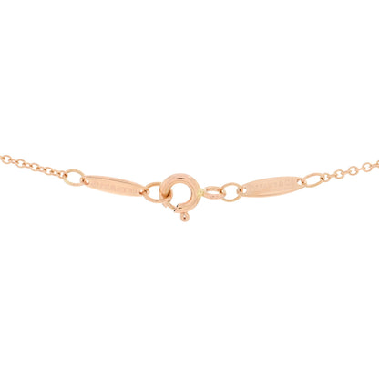 Tiffany 18K Rose Gold 11mm Elsa Peretti Open Heart Pendant Necklace 3 of 3