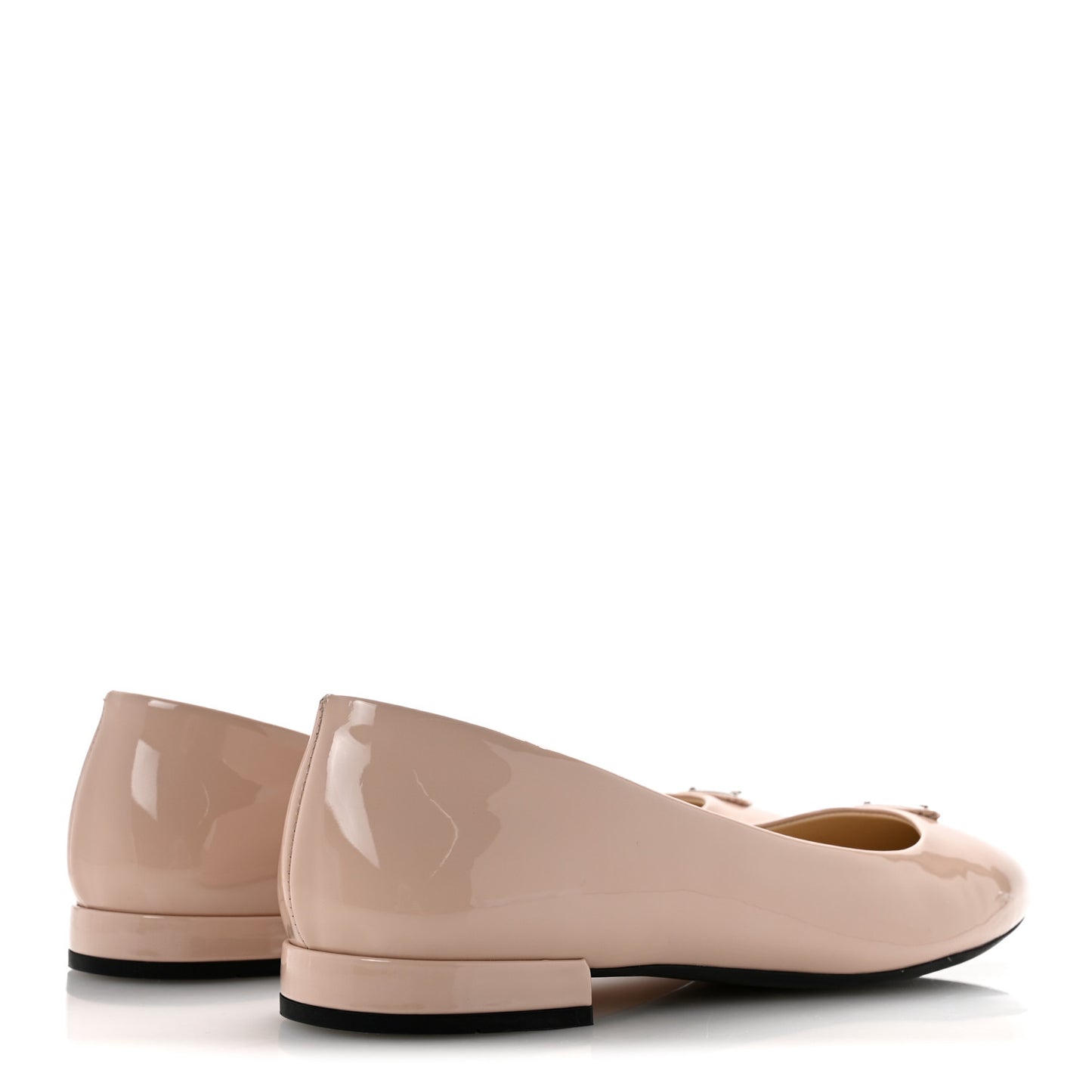 Patent Triangle Ballerina Flats Cipria 39 Cipria