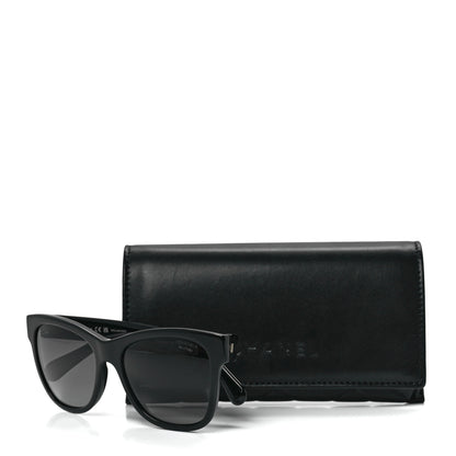 Chanel Acetate Polarized Square CC Sunglasses 5380 Black 8 of 8