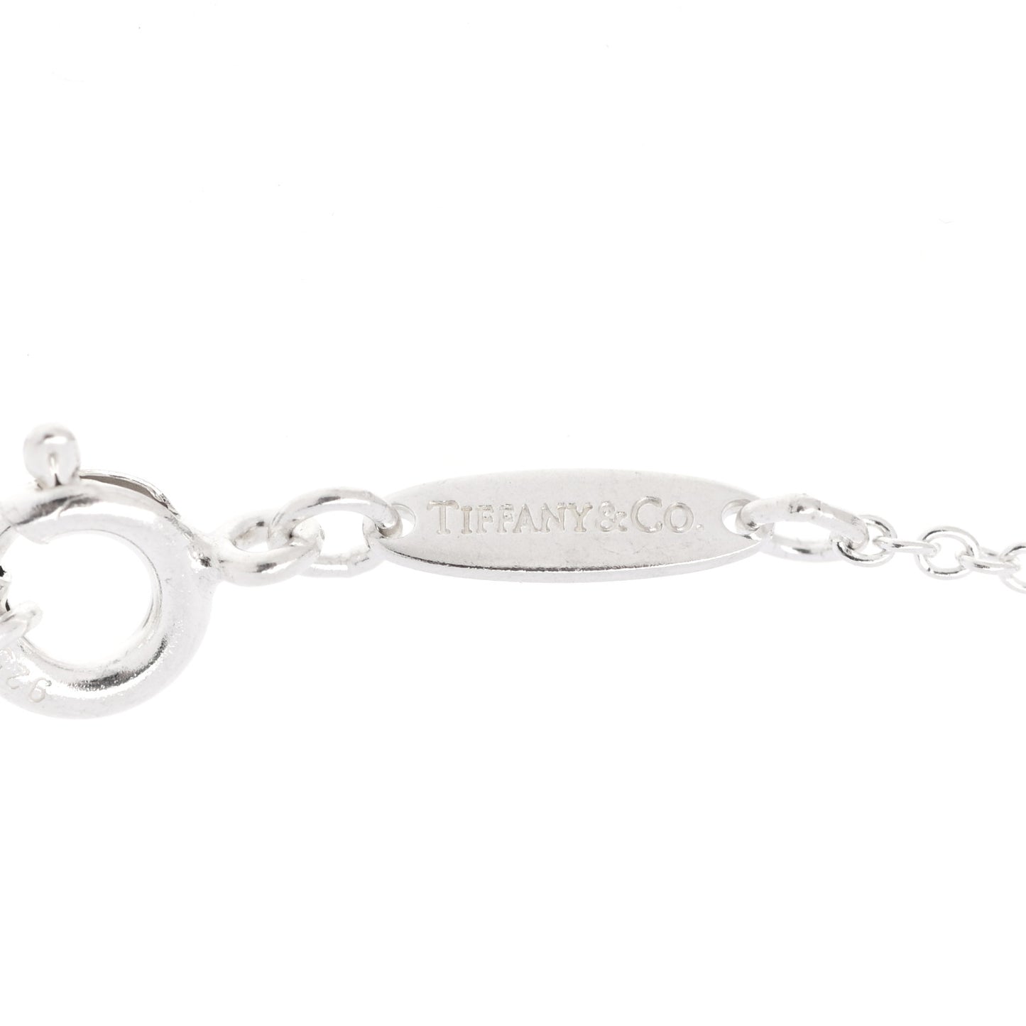 Sterling Silver 11mm Elsa Peretti Open Heart Pendant Necklace