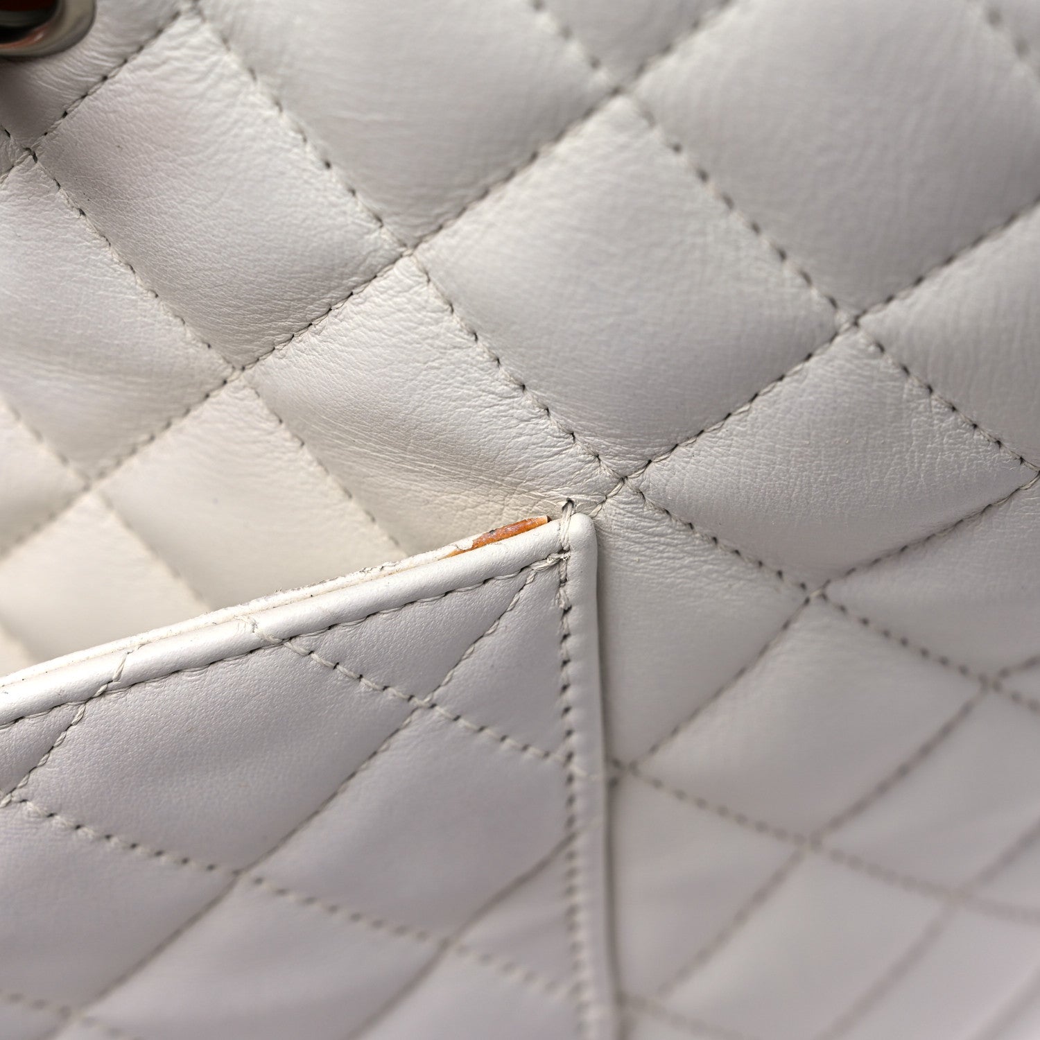 Chanel Calfskin Python Quilted Large Cambon Tote White 22 of 22