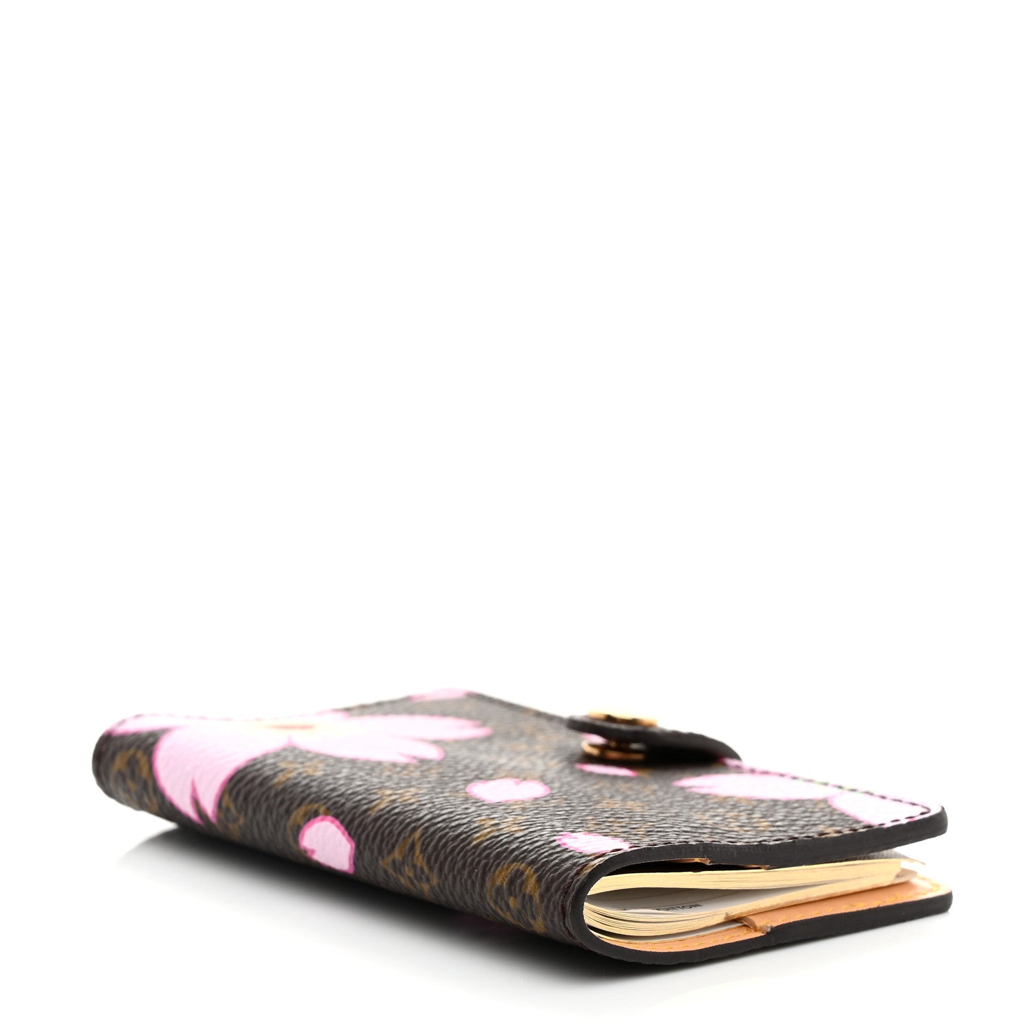 Louis Vuitton Monogram Cherry Blossom Carnet de Bal Mini Agenda Cover Brown 4 of 8