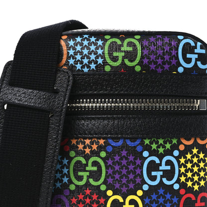 Gucci GG Supreme Monogram Psychedelic Messenger Bag Black 8 of 12
